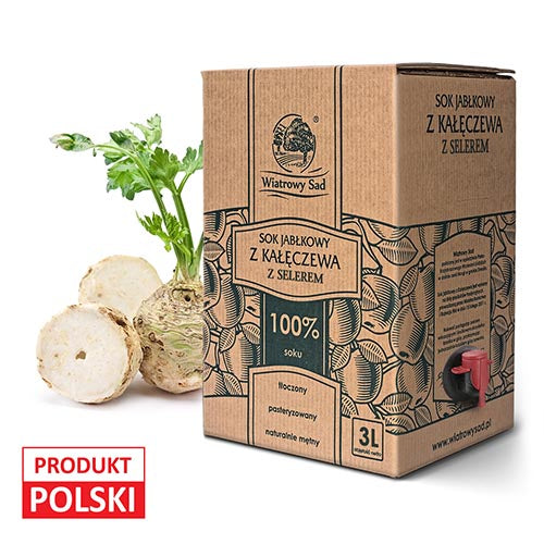 Sok jabłkowy z selerem 3l