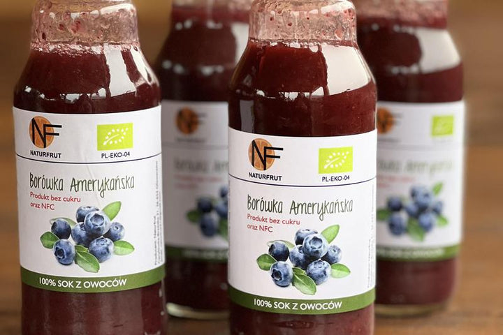 Sok z borówki amerykańskiej EKO 330 ml