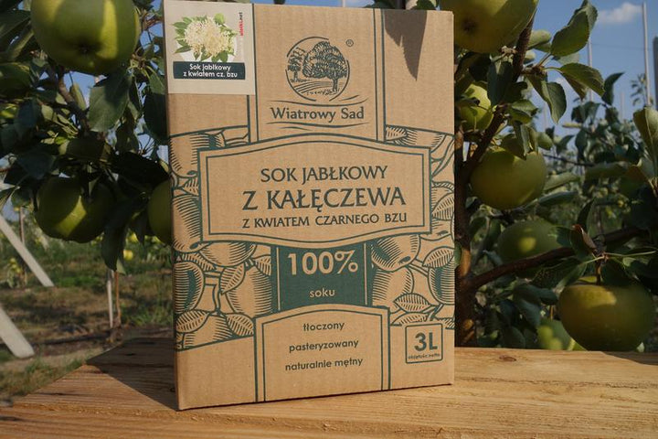 Sok jabłkowy z kwiatem czarnego bzu 3l