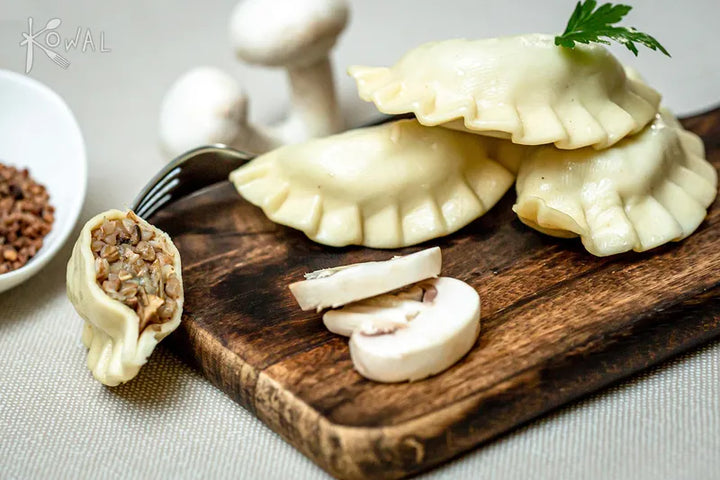 Pierogi z kaszą gryczaną i pieczarkami 400 g