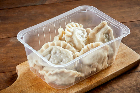 Pierogi z mięsem wieprzowo wołowym bezglutenowe 500g