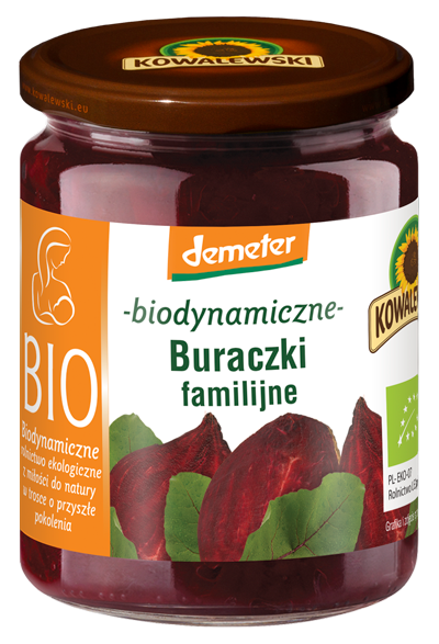 Buraczki tarte demeter bezglutenowe BIO 540 ml Kowalewski