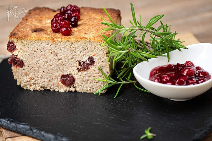 Pasztet domowy z żurawiną (bez bułki) 450 g