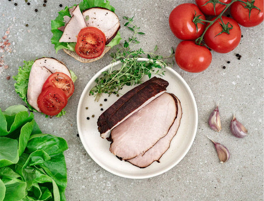 Szynka z roztoczańskiej wędzarni EKO Wasąg ok. 350 gram
