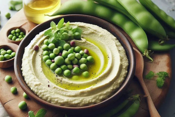 Hummus z bobem i zielonym groszkiem 200 g