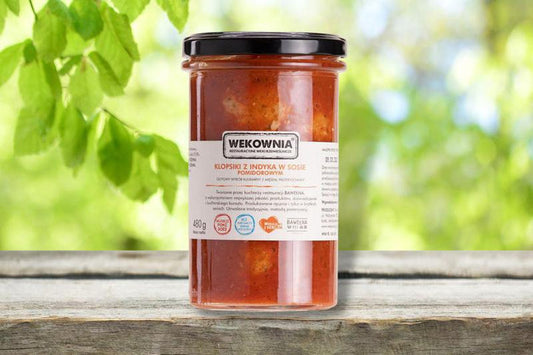 Klopsiki z indyka w sosie pomidorowym 480 g