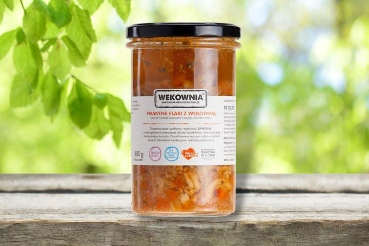 Pikantne flaki z wołowiną 480 g