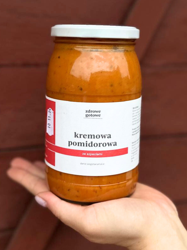 Kremowa pomidorowa ze szpeclami (wegetariańska) 900ml
